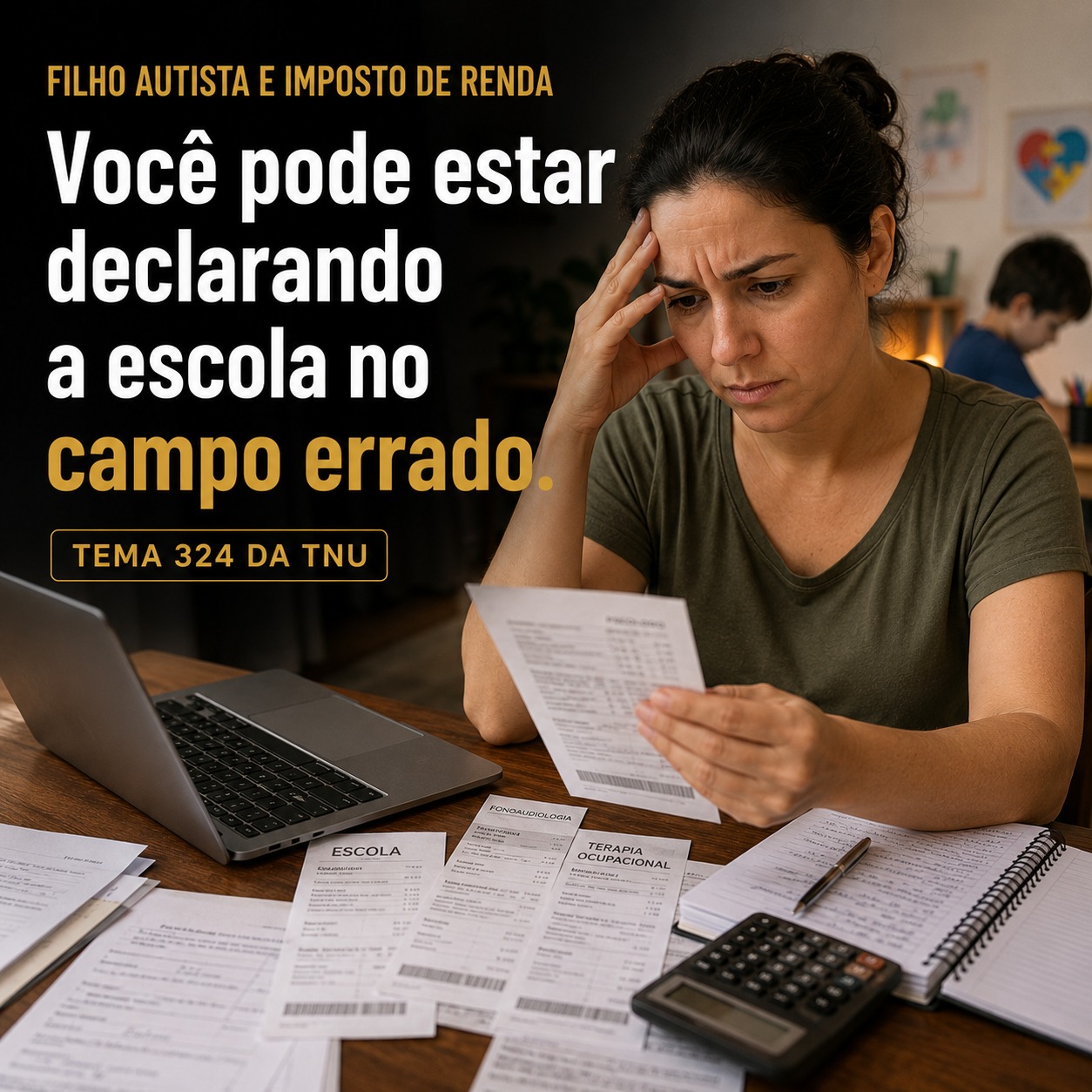 A escola do seu filho autista pode entrar no Imposto de Renda como despesa médica